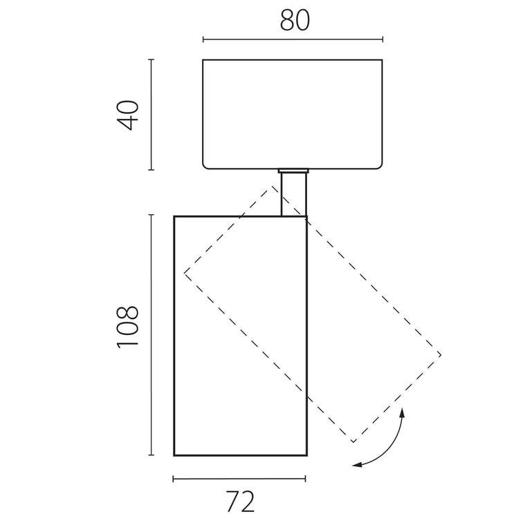 Светильник ALTA BASE накладной LED 24W 3040LM 24G БЕЛЫЙ 3000K с накл. чашей (215236 + 215006 + 215010-24)