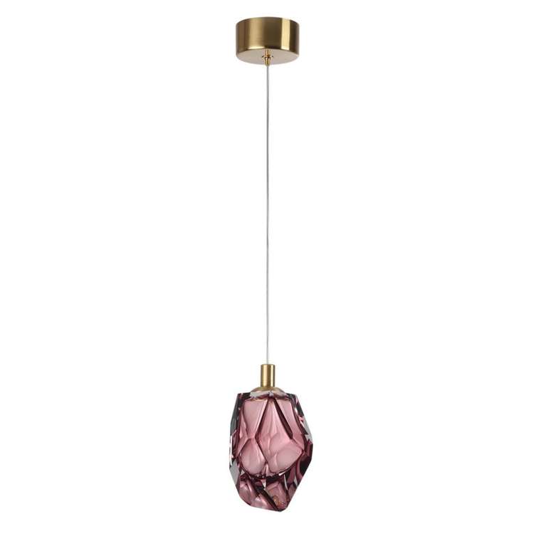 Подвесной светильник Odeon Light Gemme 7113/4LC сиреневый/винное стекло/металл IP20 LED 4W 300Лм 3000K 200° 220V