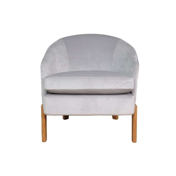 Дизайнерское кресло Chelsea серого цвета
