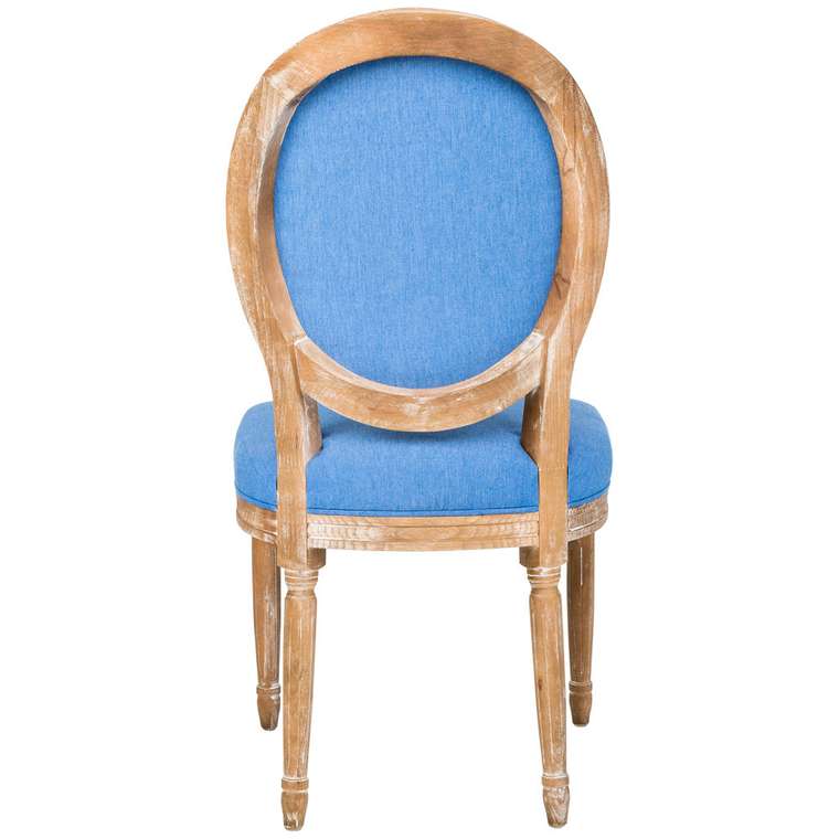 Стул Шарльер с сиденьем и спинкой синего цвета