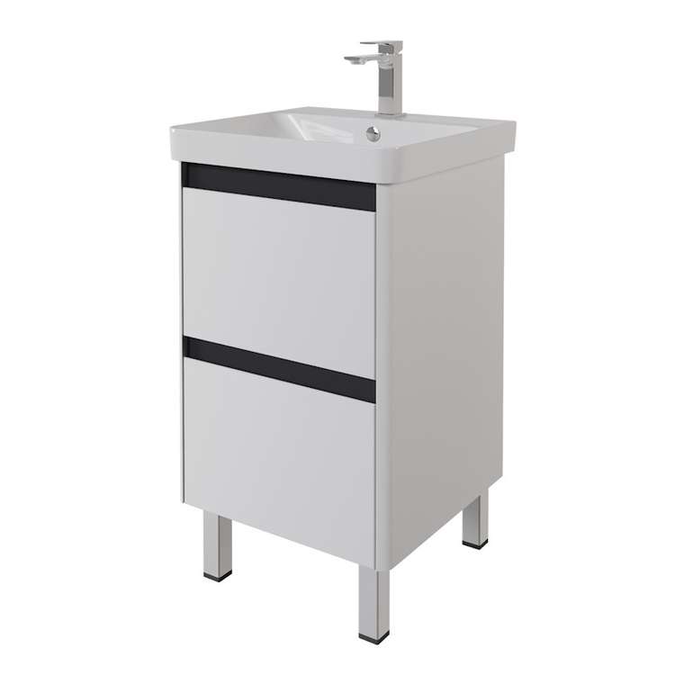 Тумба под раковину подвесная/напольная Dreja Luxury Plus 50 см, белый