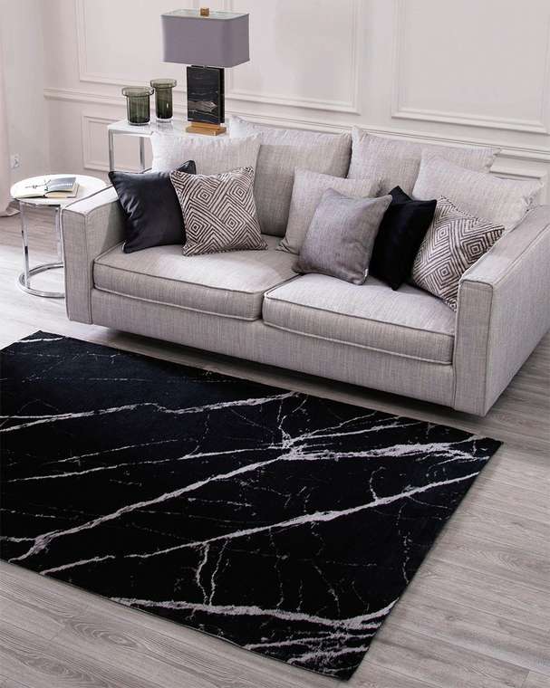 Ковер Pietra Black черного цвета 200х300