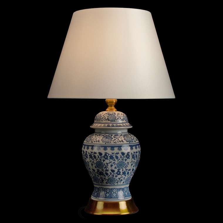 Настольная лампа Ultramarine 10489T (ткань, цвет белый)