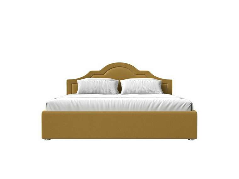 Кровать Афина 180х200 желтого цвета с подъемным механизмом