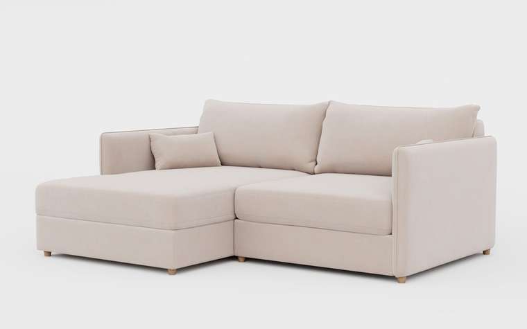 Угловой диван-кровать Форд бежевого цвета