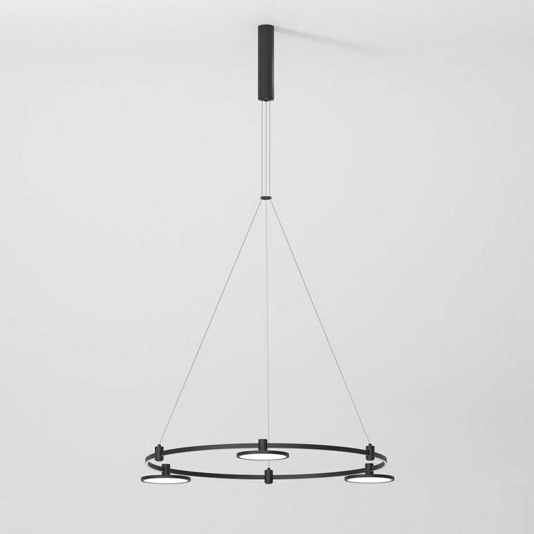 Шинопровод с тросовыми креплениями Round (черный) (800⌀) 85138/00 Esthetic Magnetic 