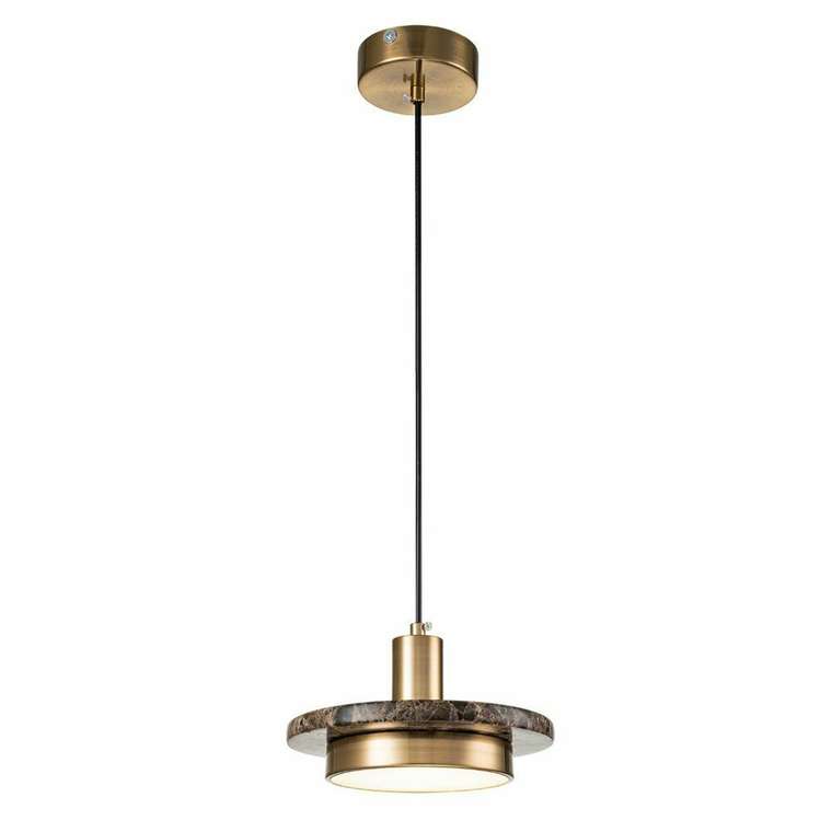 Подвесной светильник Torano 10260/1LED Brown marble (металл, цвет бронза)