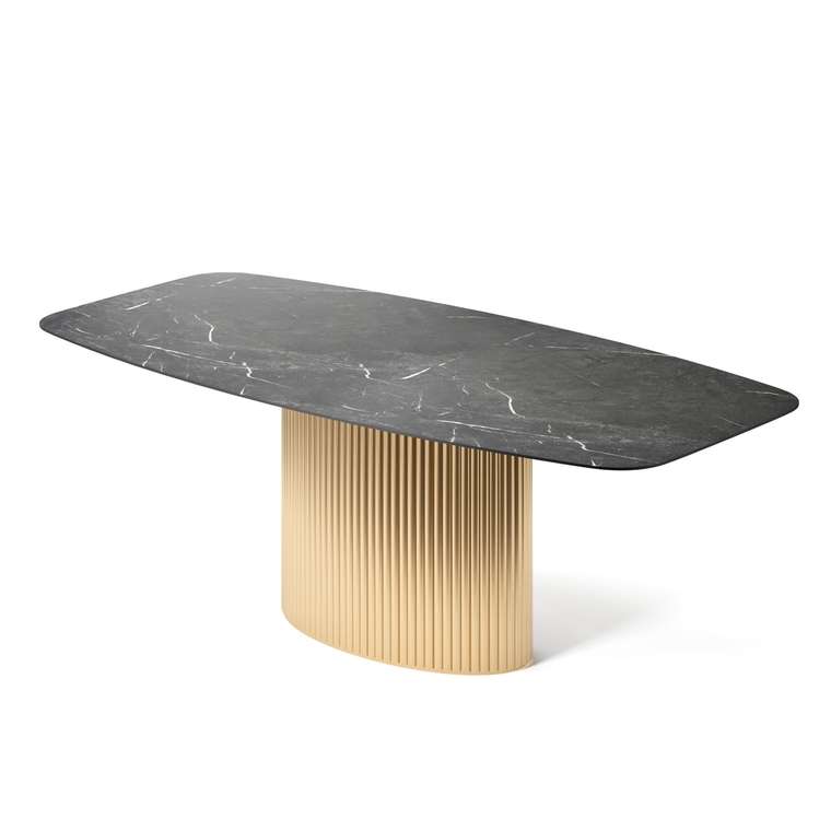 Обеденный стол прямоугольный Эрраи черного цвета