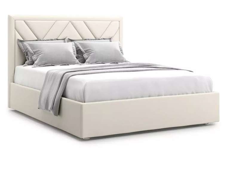 Кровать Premium Milana 2 180х200 светло-бежевого цвета с подъемным механизмом