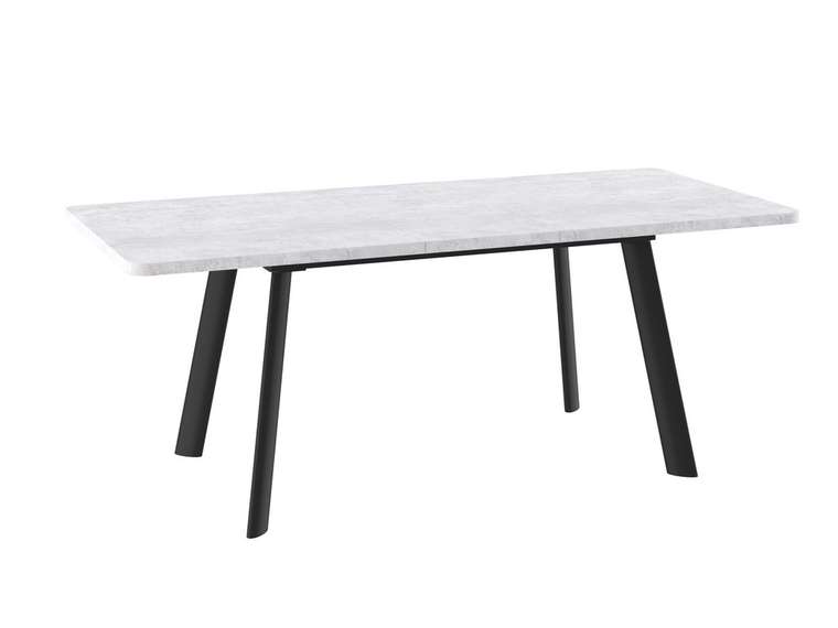 Раздвижной обеденный стол Прайм черно-серого цвета