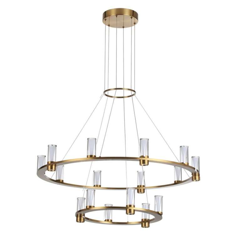 Подвесная люстра Odeon Light Defance 7144/110L античная бронза/акрил/металл IP20 LED 93W 5960Лм 3000K 180° 220V