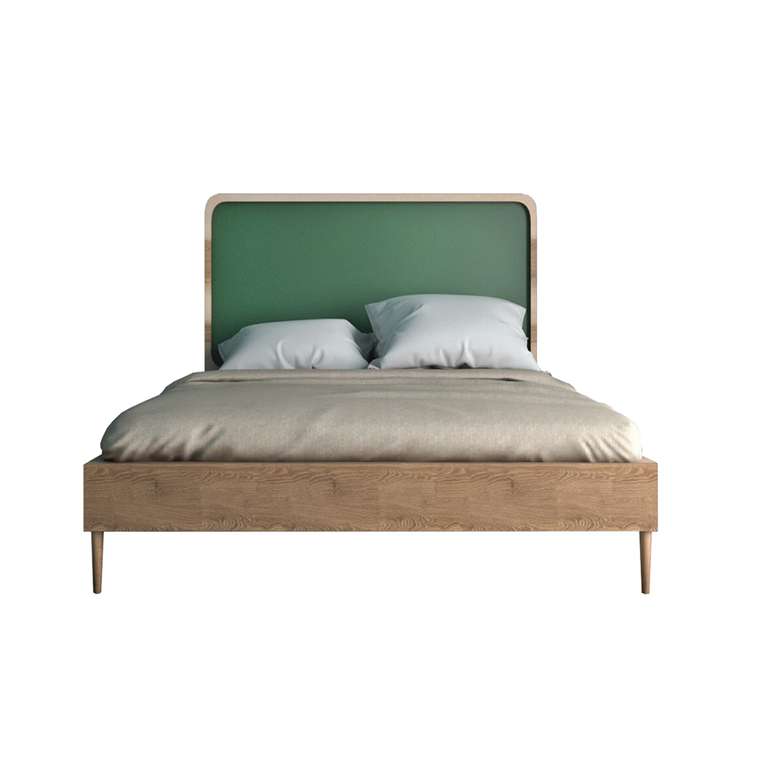 Кровать Ellipse 120х190 коричнево-зеленого цвета