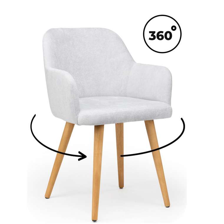 Инфини 360 светло-серый (ocean 021) / светлое дерево