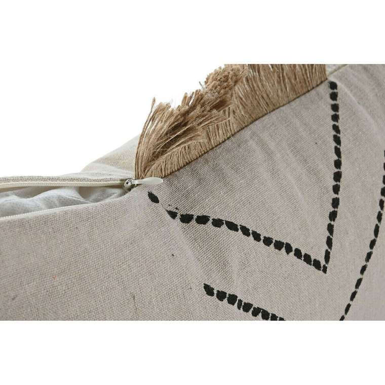 Декоративная подушка Boho 45x45 бежевого цвета
