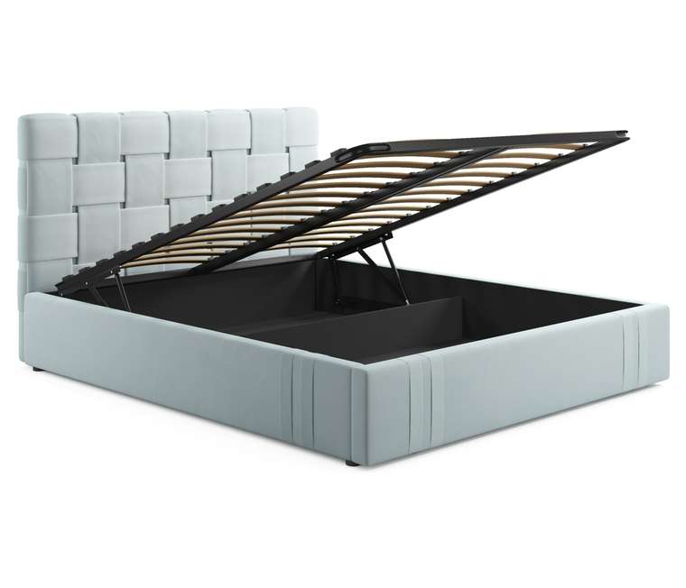 Кровать Tiffany 160х200 с подъемным механизмом мятного цвета