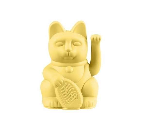 Декоративная фигурка-статуэтка Lucky Cat Mini желтого цвета