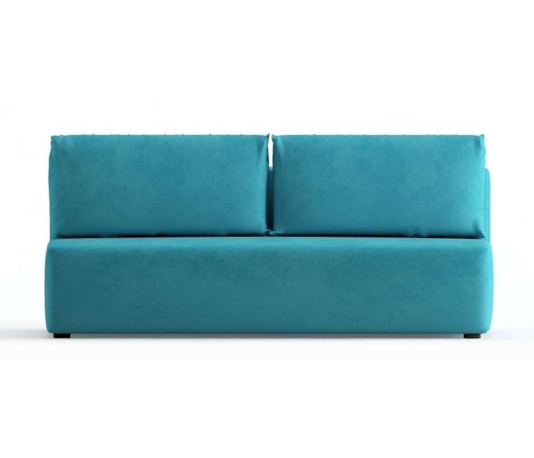 Диван-кровать из велюра Daimond голубого цвета