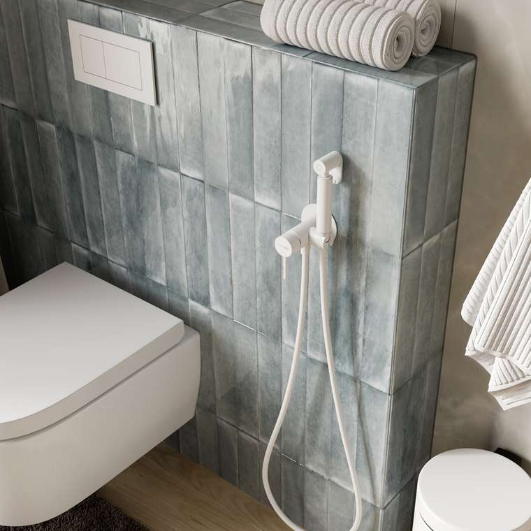 Гигиенический душ Wasserkraft A70538 белого цвета