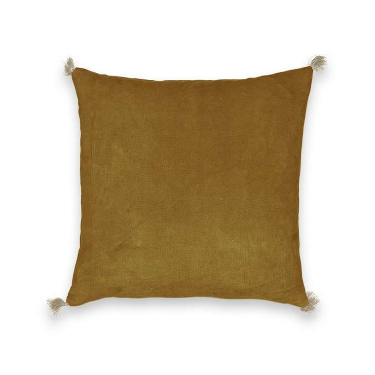 Чехол на подушку велюровый Cacolet коричневого цвета