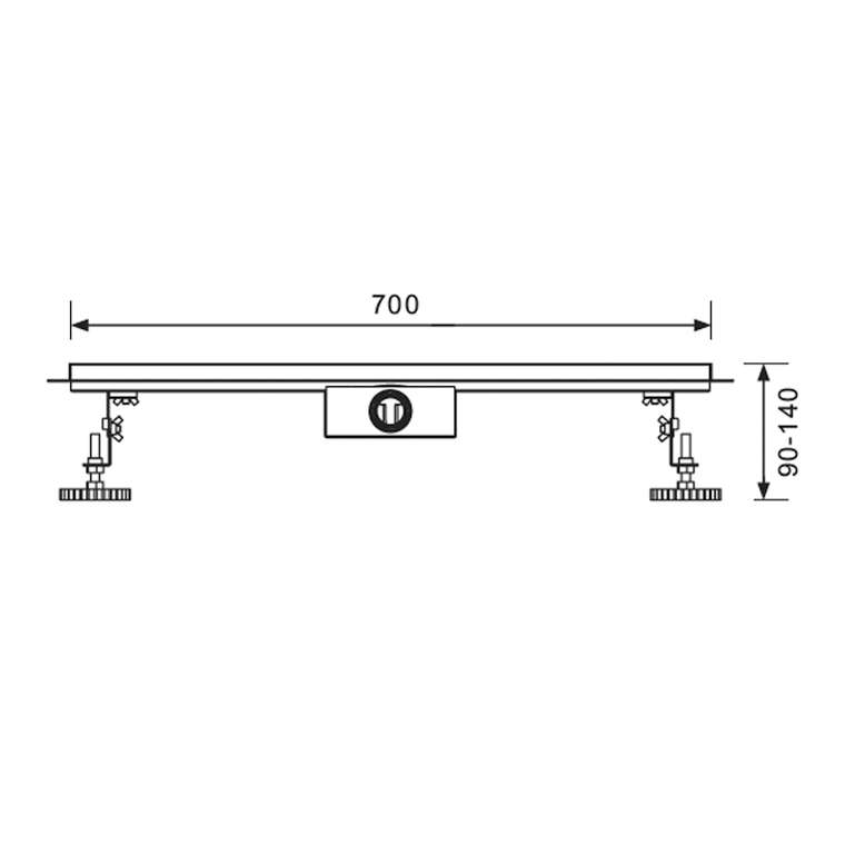 Душевой лоток Raglo R653.70.05, сатин