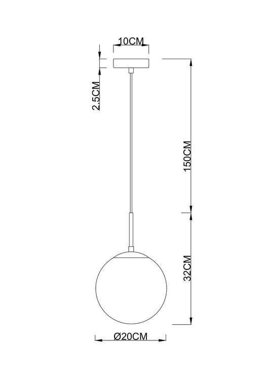 Подвесной светильник Arte Lamp VOLARE A1563SP-1BK