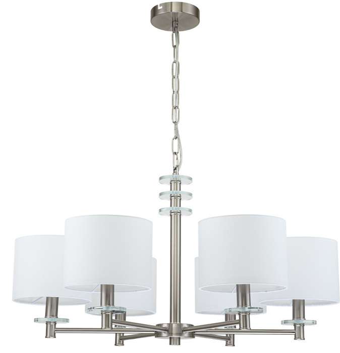 Подвесная люстра E14*60W Satin nickel Escada Novella 641/6PL
