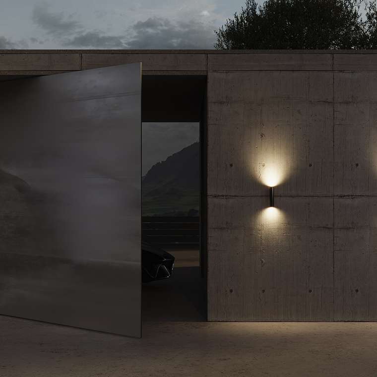 Уличный настенный светильник Outdoor O508WL-L5B3K Tube Outdoor