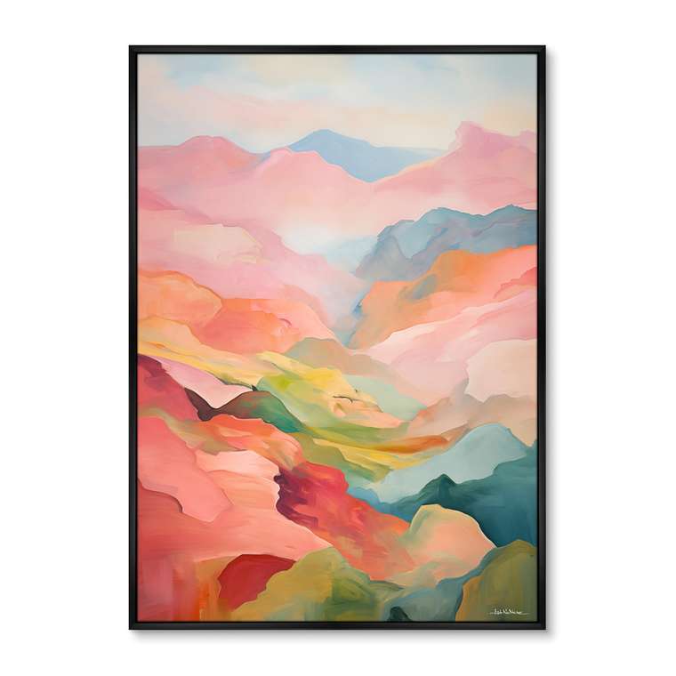 Репродукция картины Landscape collection, The hills, No 2, 2024г.
