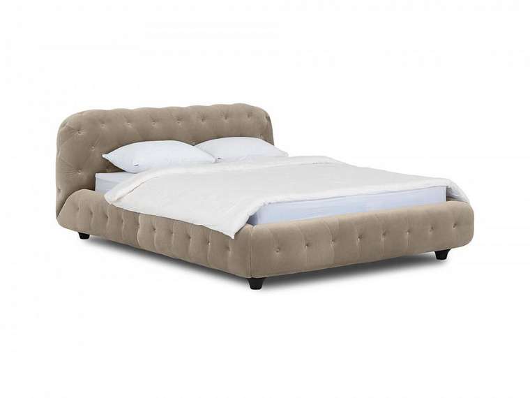 Кровать Cloud серо-коричневого цвета 160х200