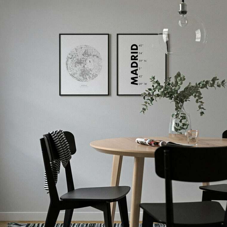 Координаты, Мадрид, 40х50 см