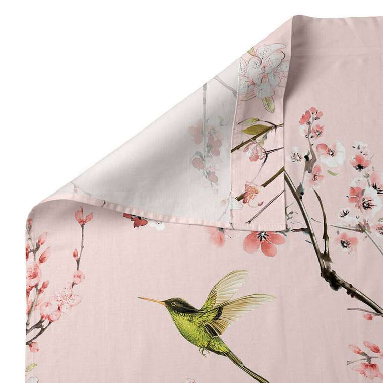 Простынь верхняя Chinoiserie 260x270 розового цвета