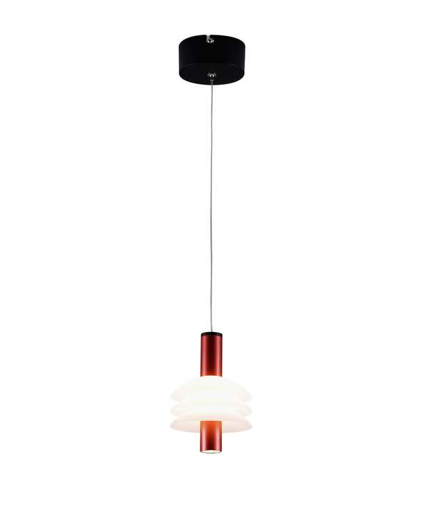 Подвесной светодиодный светильник Sylv бело-красного цвета