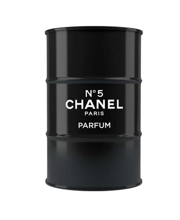 Журнальный столик-бочка «CHANEL» L из металла 