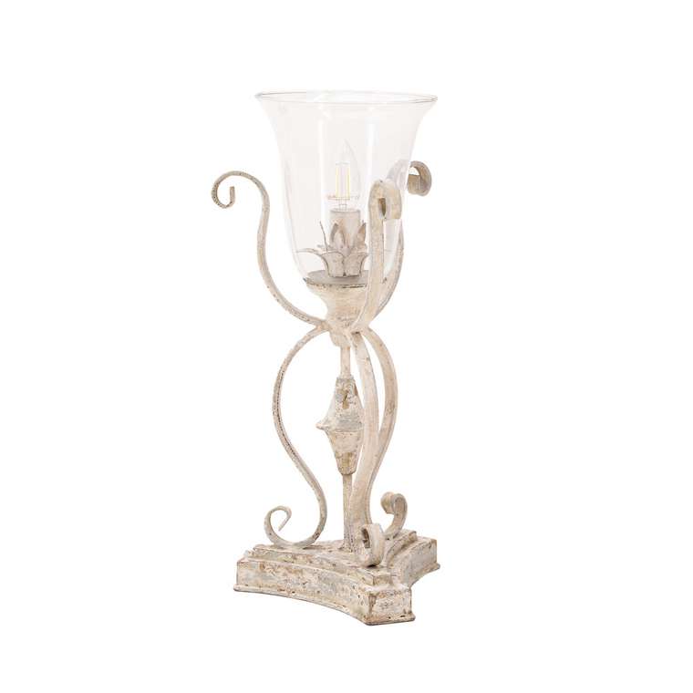 Лампа настольная со стеклянным плафоном