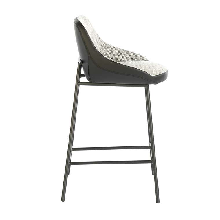 Барный стул серо-черного цвета