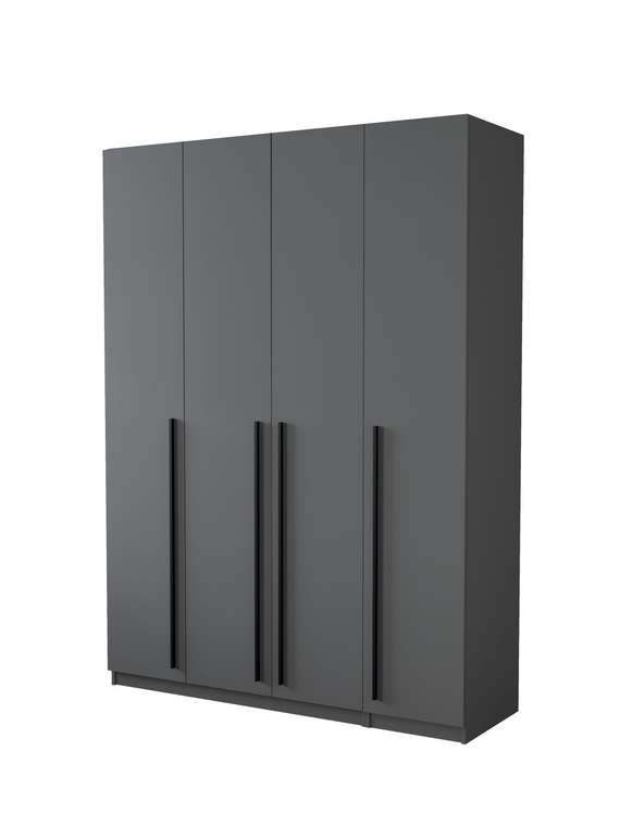 Шкаф София 160 темно-серого цвета