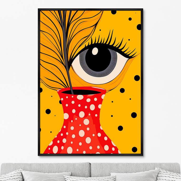 Репродукция картины Vase and Eyes, No 1, 2024г.