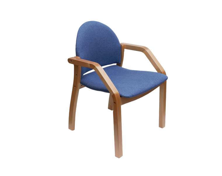 Стул-кресло Джуно синего цвета