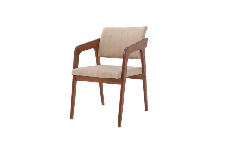 Стул-кресло Шадди бежево-коричневого цвета