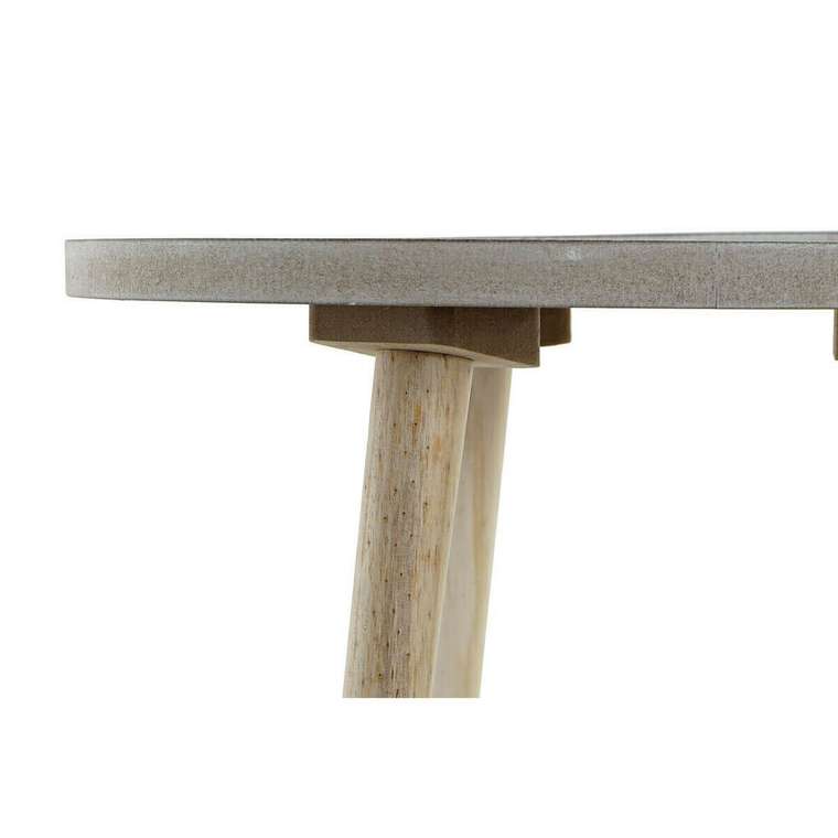Вспомогательный стол Натуральный Чёрный 40 x 40 x 41 cm Деревянный MDF
