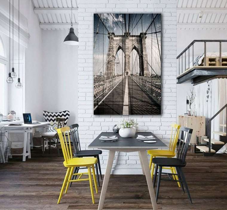 Картина на дереве Бруклинский мост 100х150