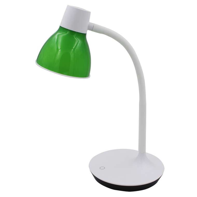 Настольная лампа Ракурс с зеленым плафоном