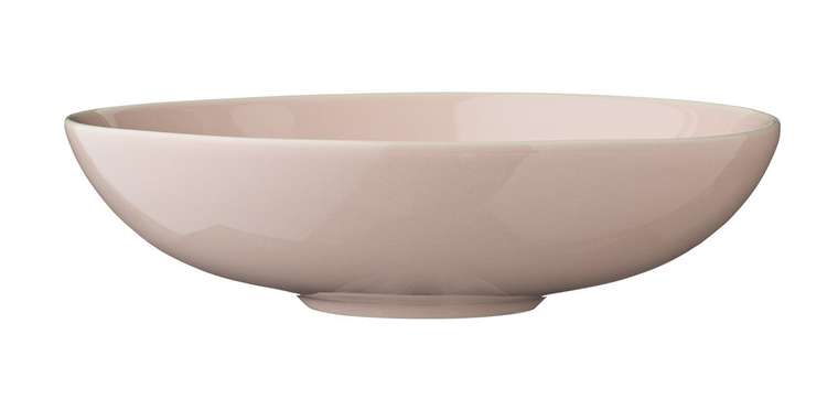  Розовая тарелка для супа из керамики