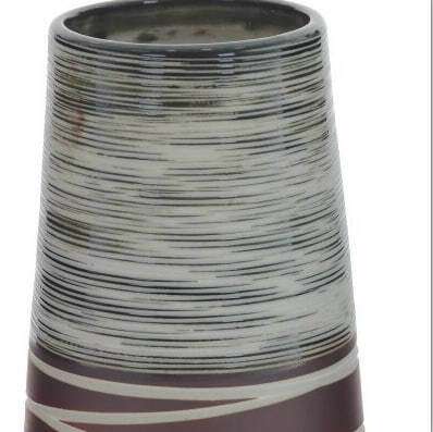 Фарфоровая ваза H26 коричнево-серого цвета