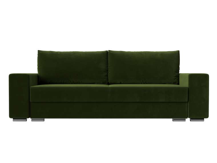 Прямой диван-кровать Дрезден зеленого цвета