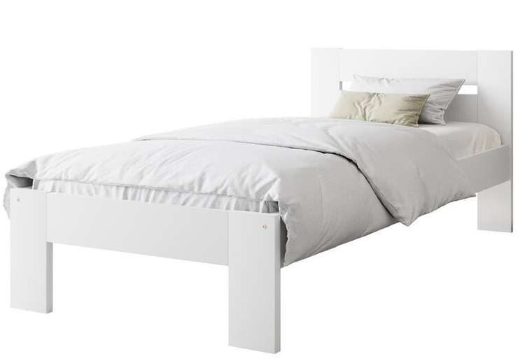 Кровать Matilda 90х200 белого цвета без подъемного механизма