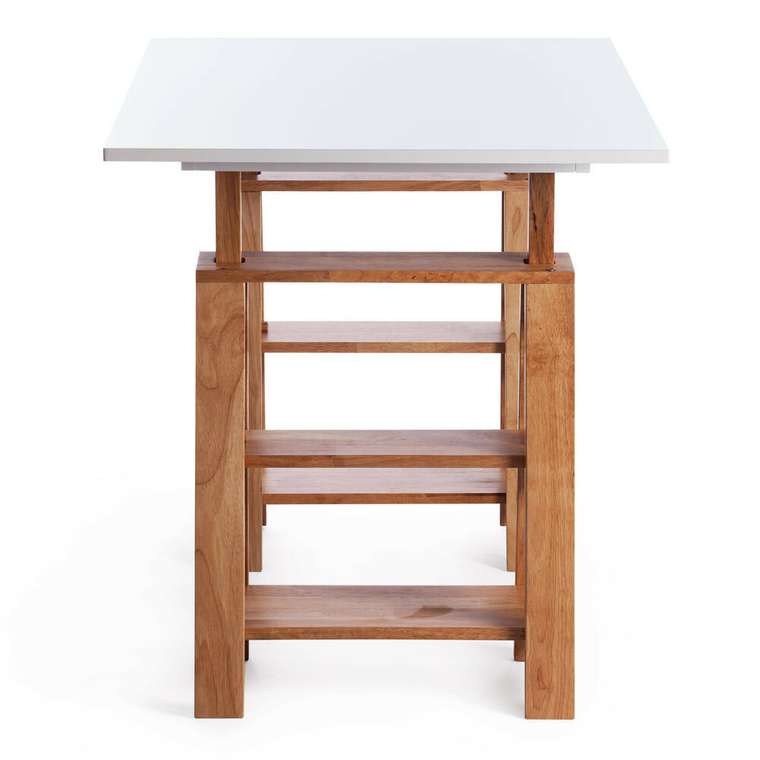 Письменный стол Jimmi бело-коричневого цвета