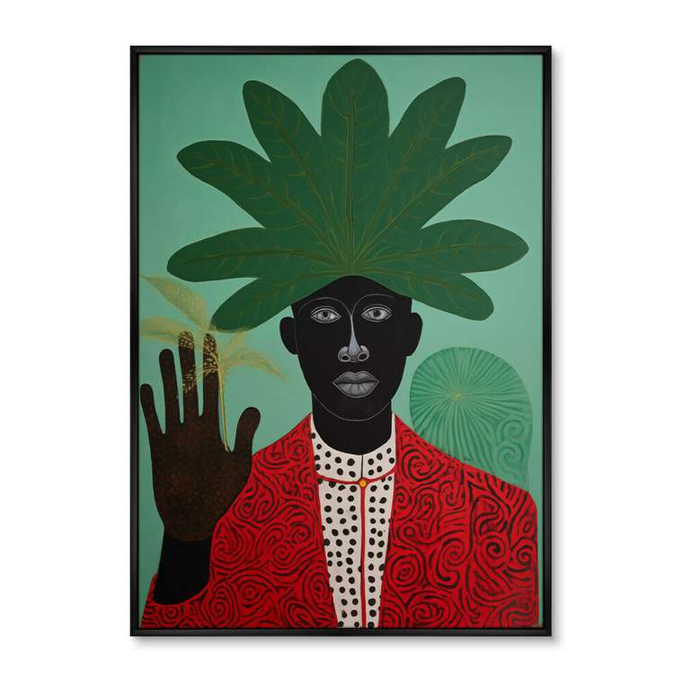 Репродукция картины The Tribe man, No 1, 2024г.