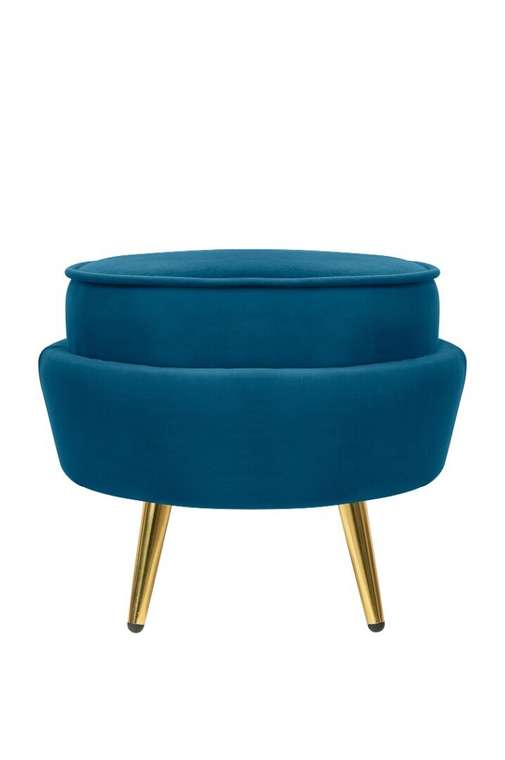 Пуф Pearl Adorn синего цвета