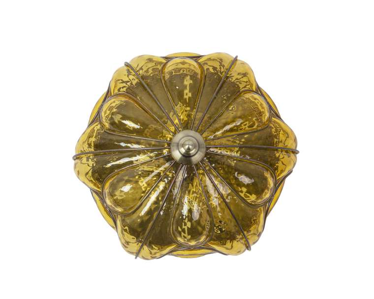 Накладной светильник Cornelia 2243/4(amber) (стекло, цвет желтый)